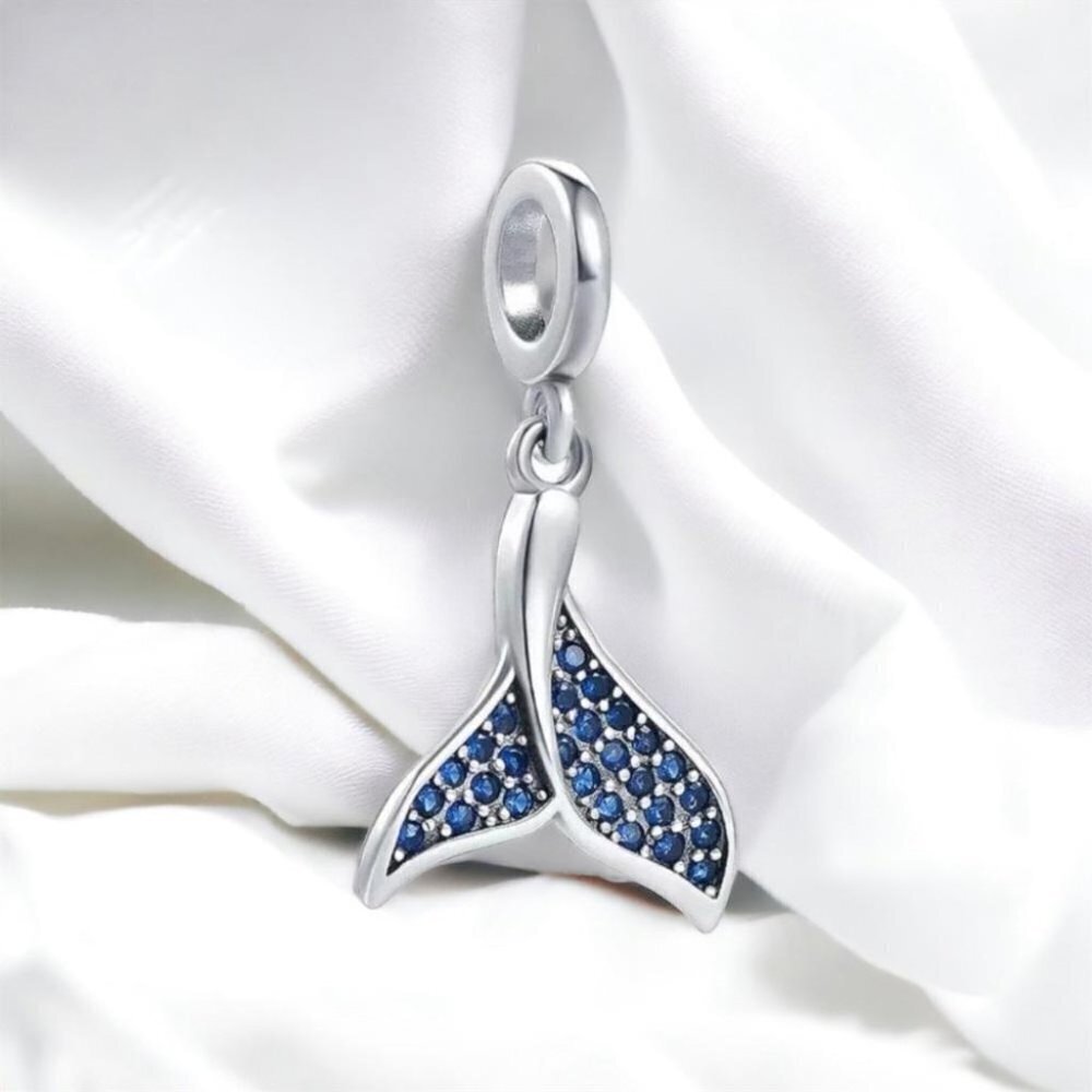 925 Sterling Silver Mermaid Tail Charm